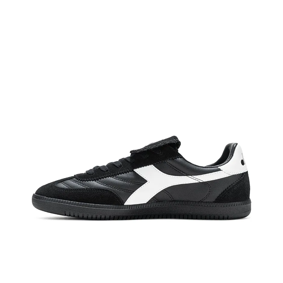 Diadora Slip Резистентный к истиранию Низкий топ Скейтборд Кроссовки Унисекс Черный