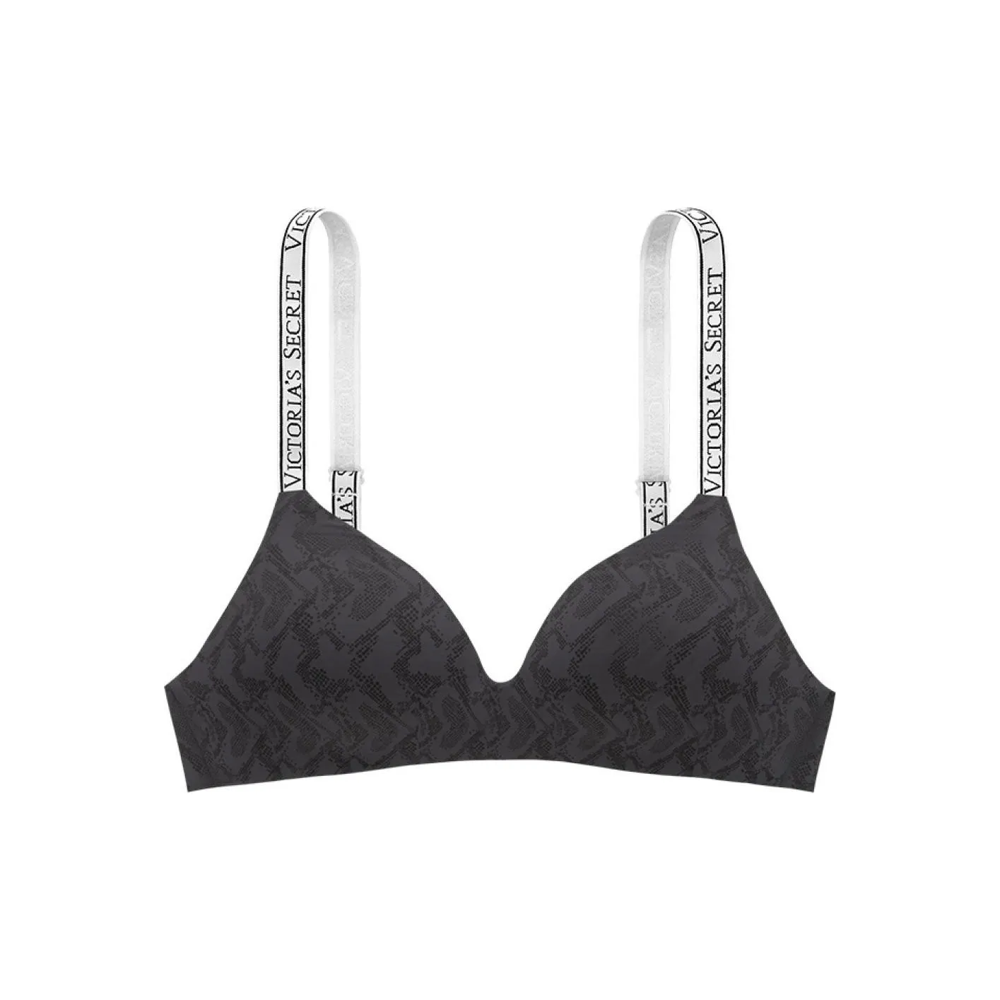 Victoria's Secret Бюстгальтер Женский Черный Змеиная кожа с принтом