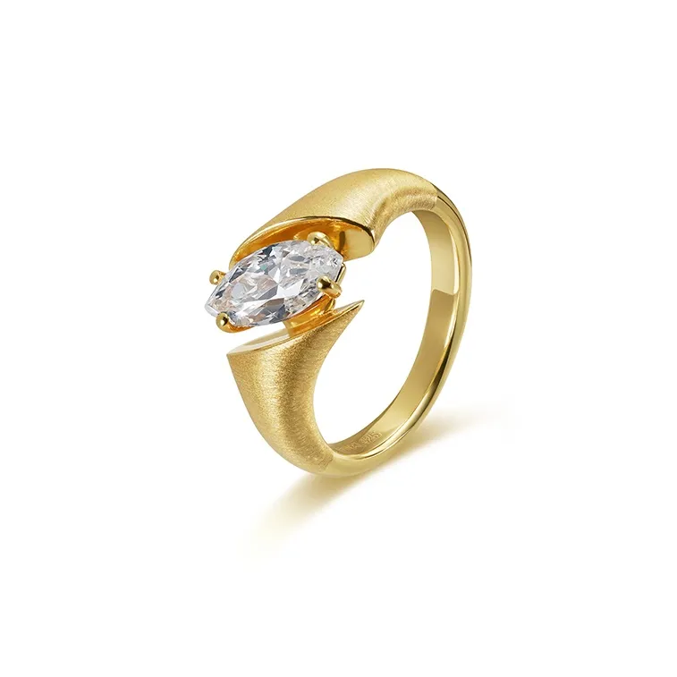 FUNNXI Серебро S925 с родиевым покрытием золотые кольца женские золото