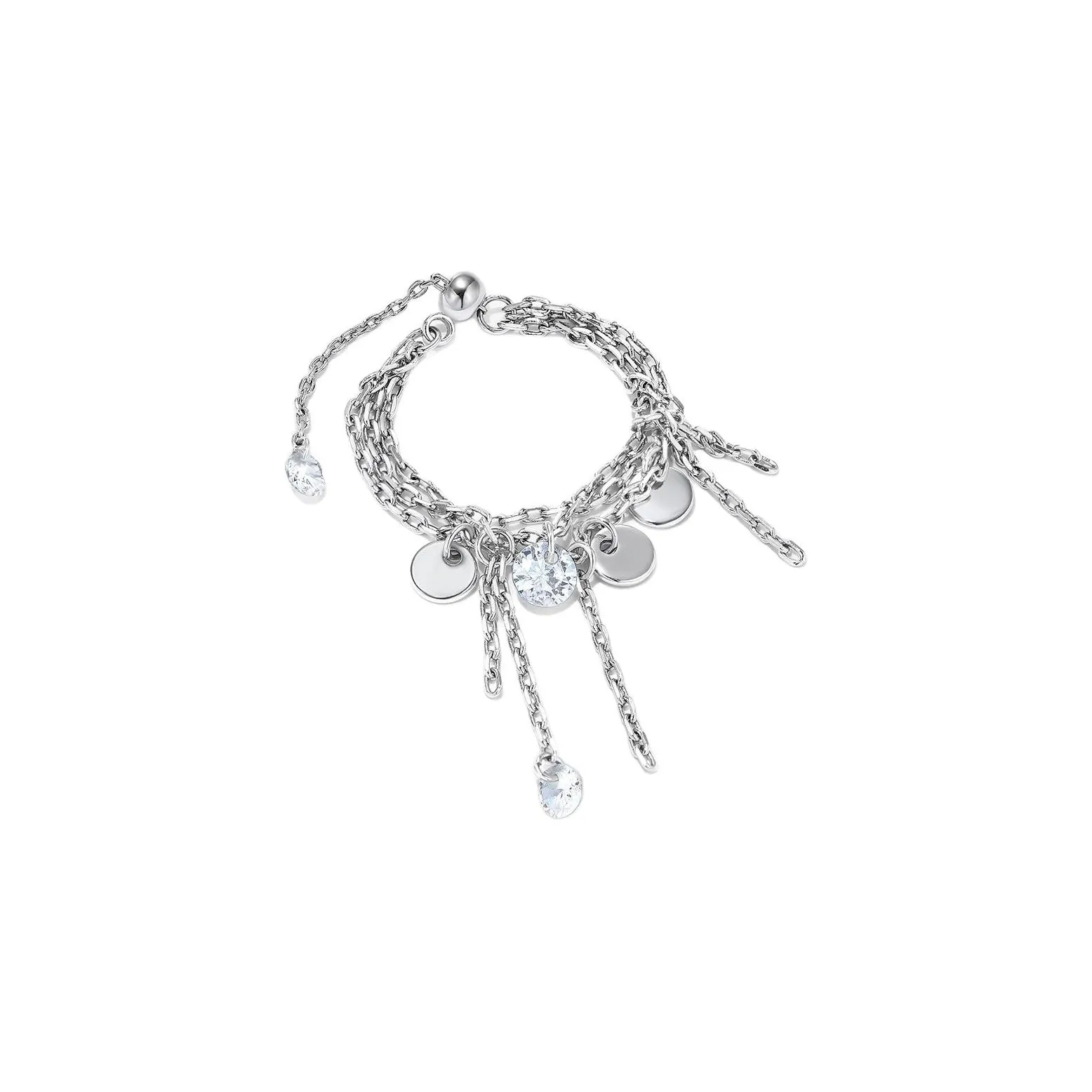 BOONEE ALUS White Gold Plated Copper Rings Women's