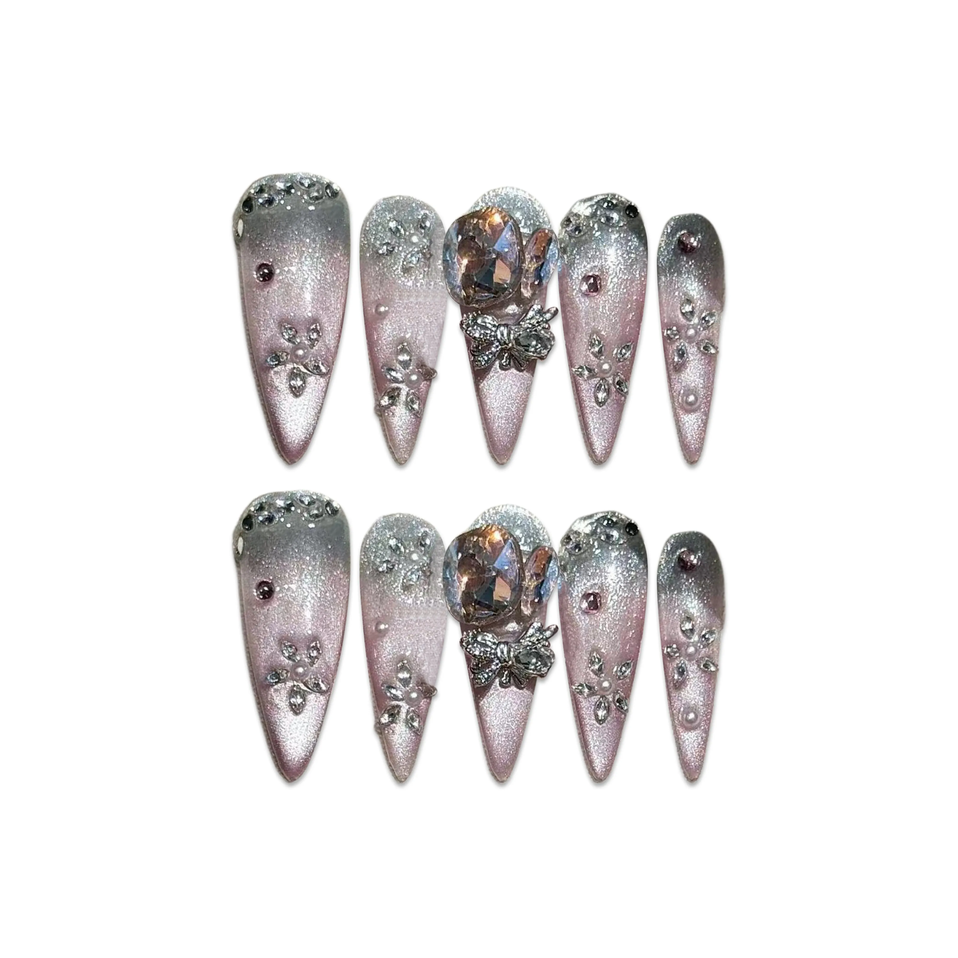 Song Biography Heavy Duty Сверкающий страз Роскошь Осветляющий 30MM Миндаль