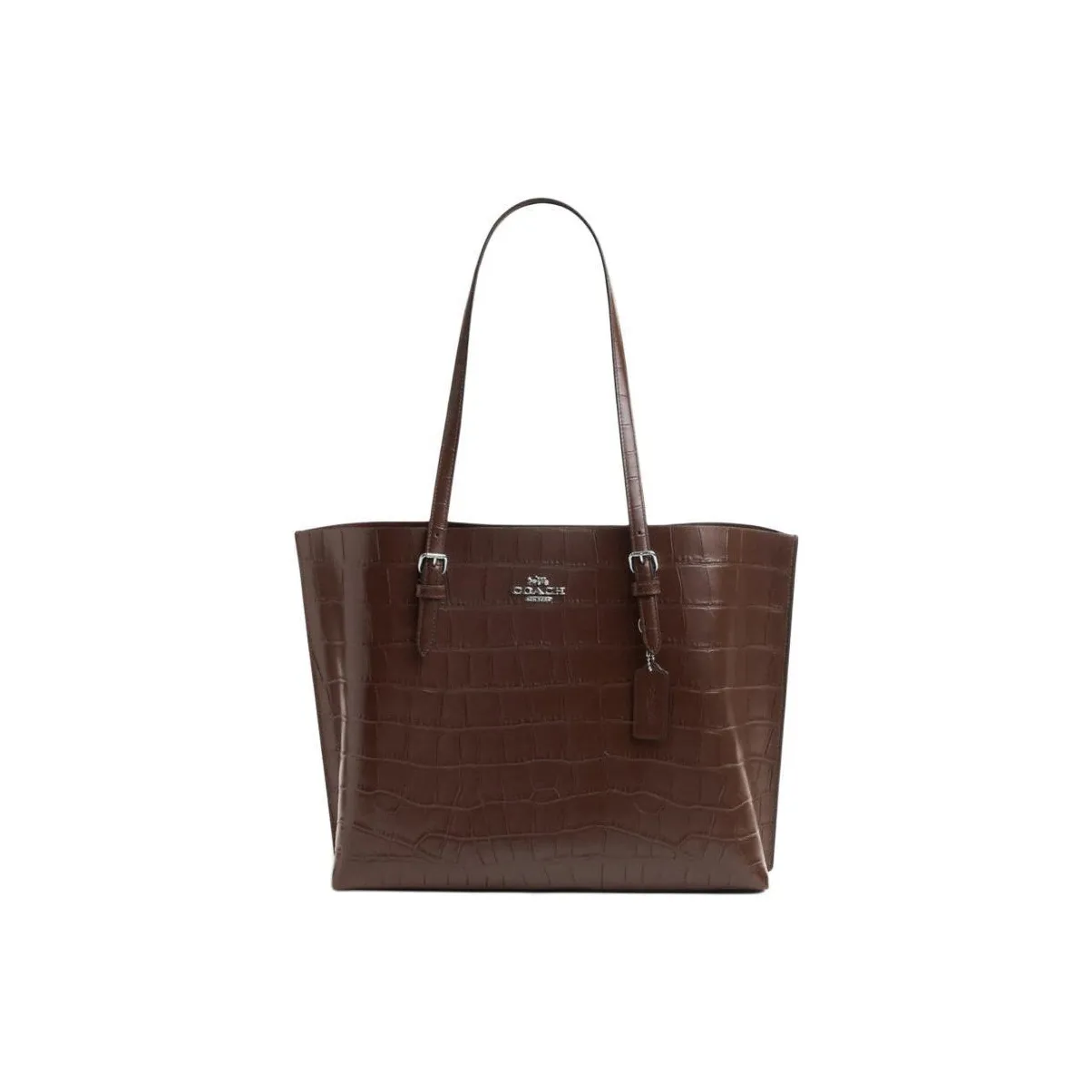 COACH Mollie Leather Tote Bag, Shopping Bag, Handbag, Shoulder Bag Tubas Women's Maple