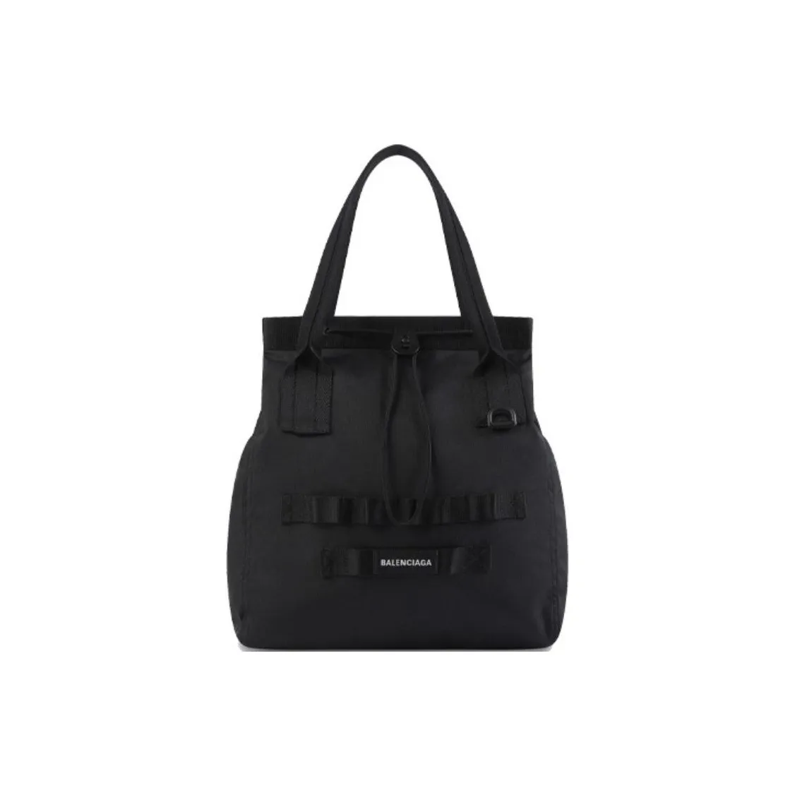 Balenciaga Army Recycled Nylon Tote Bag Shopping Bag Shoulder Bags Small Size Men's Black