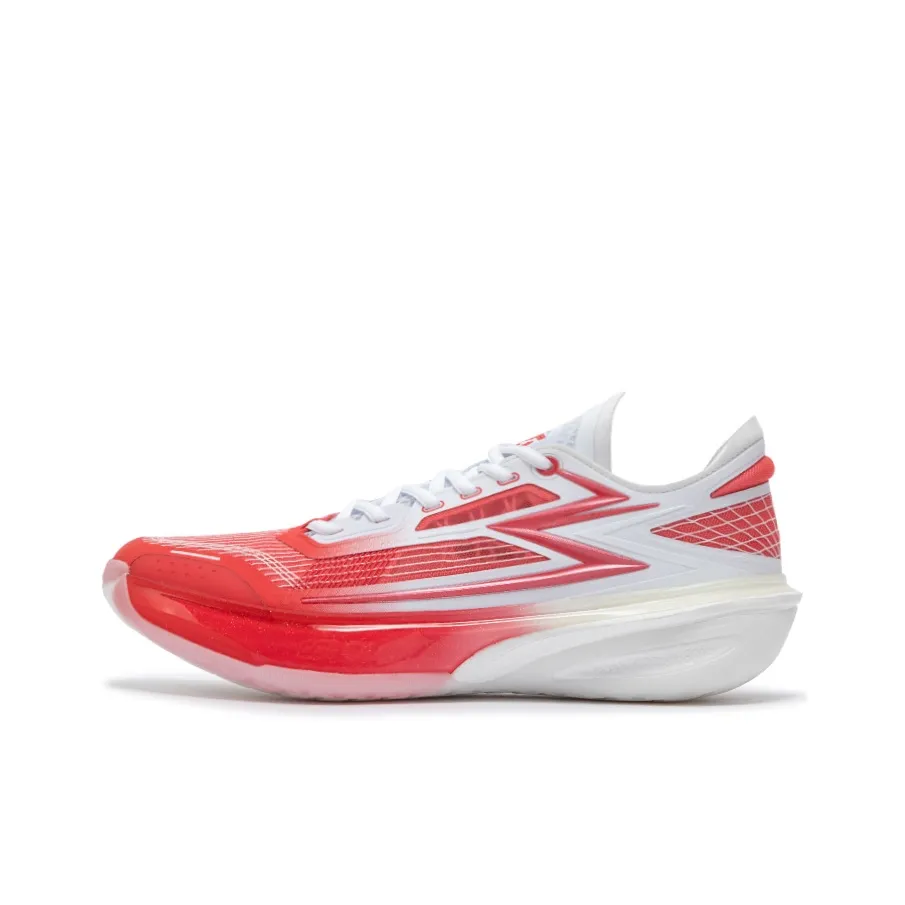 361° QUIKFLAME Basketball Shoes Men's Low Top Red White
