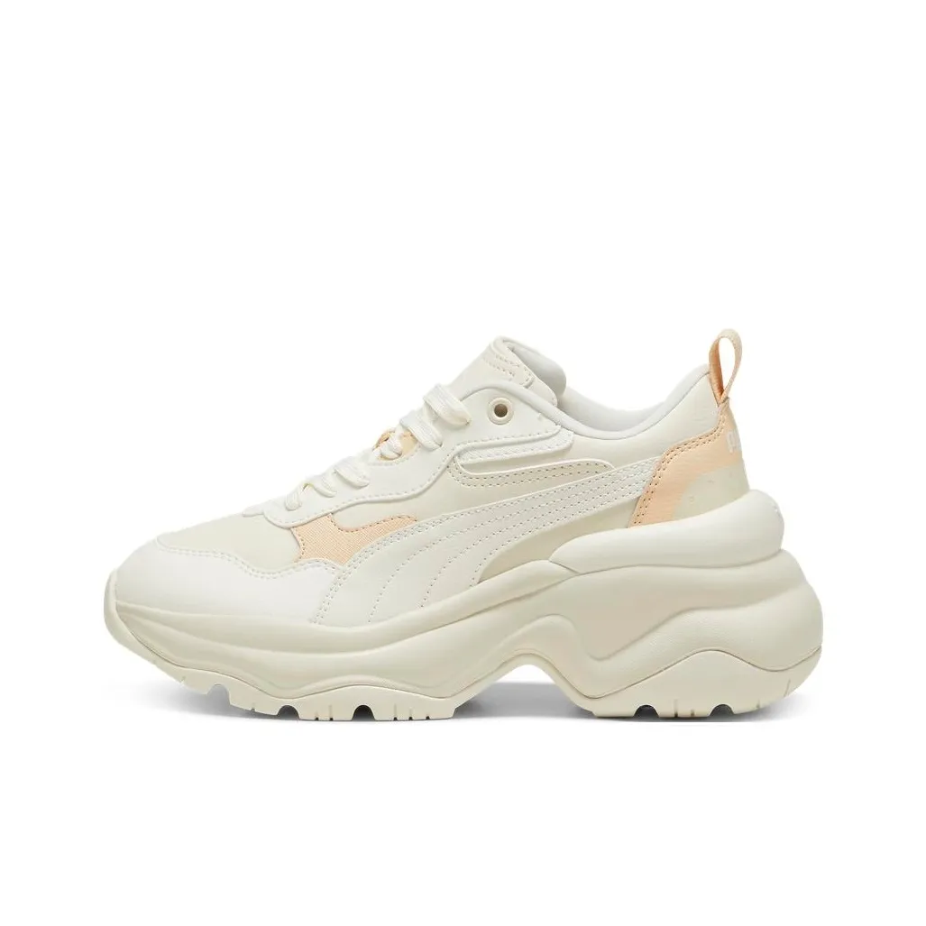 PUMA Cilia Wedge Износостойкий и Легкий Низкий Топ Кэжуал Женский Бежевый