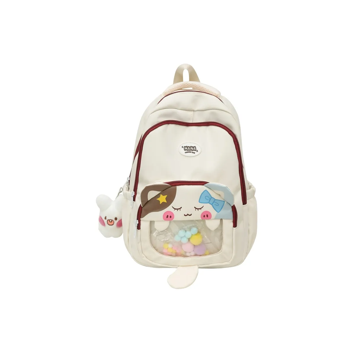 SUN ERATH&U Nylon With PVC Backpack Regular Women's Multicolor