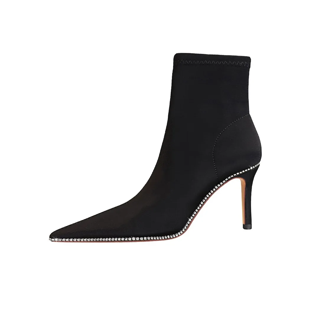 QITUMAUL Ankle Boots 7.5cm Women's