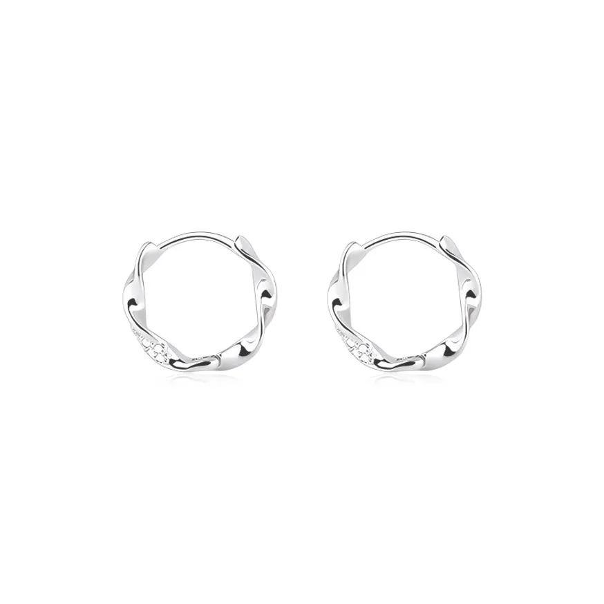 JOLLY NOTE Sterling Silver Earrings Women's Good Luck