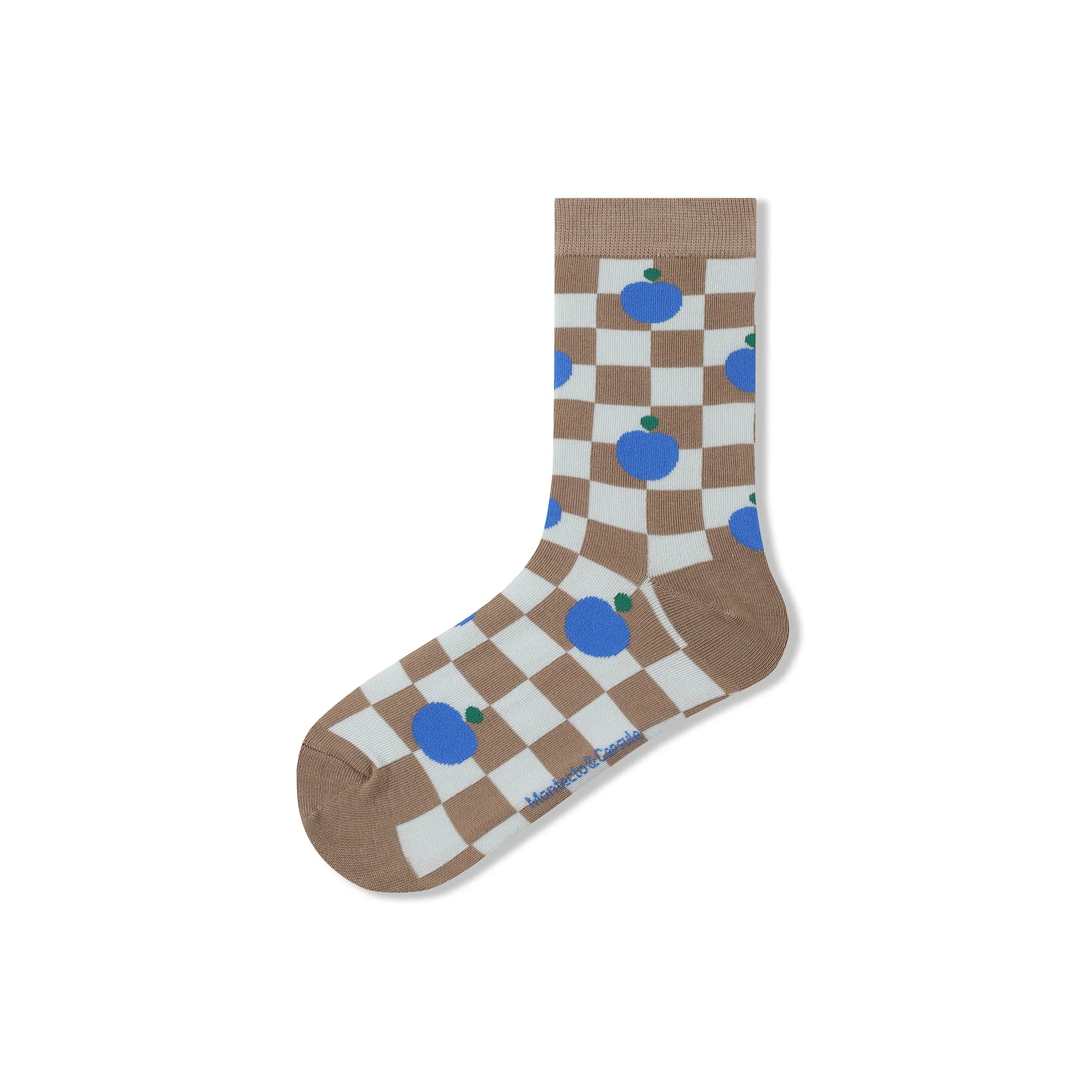 Montecto&Capsule Mid Calf Socks Unisex Coffee