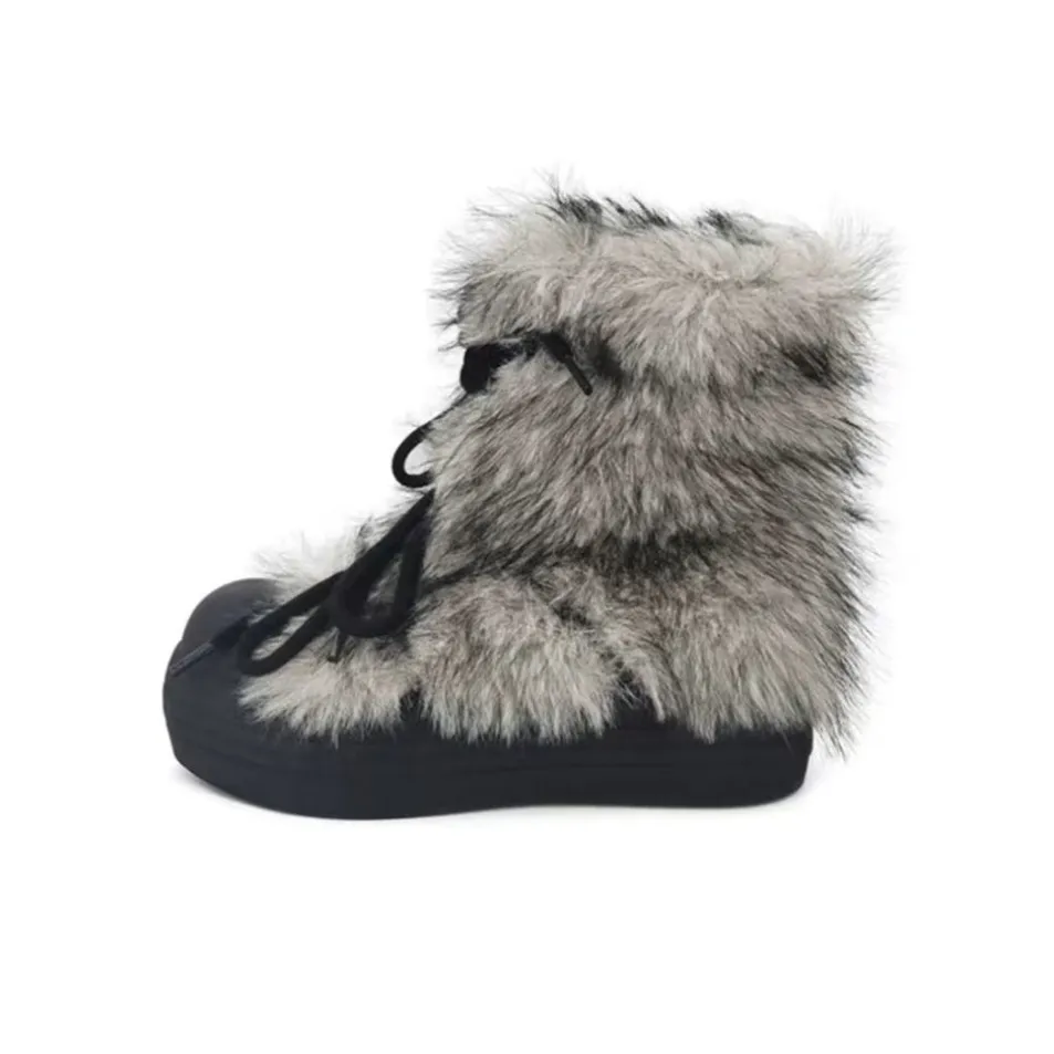 CZRSK Теплоизоляционный Slip-Resistant Покрытие Короткие Снежные Ботинки Женские