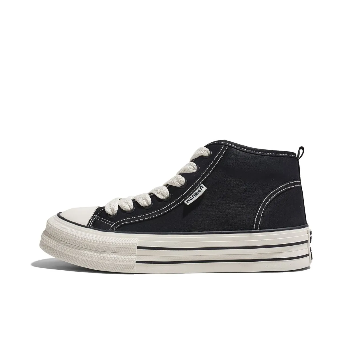 RENBEN Thermal Slip Resistant And Abrasion Resistant High Top Skateboard Shoes Men's