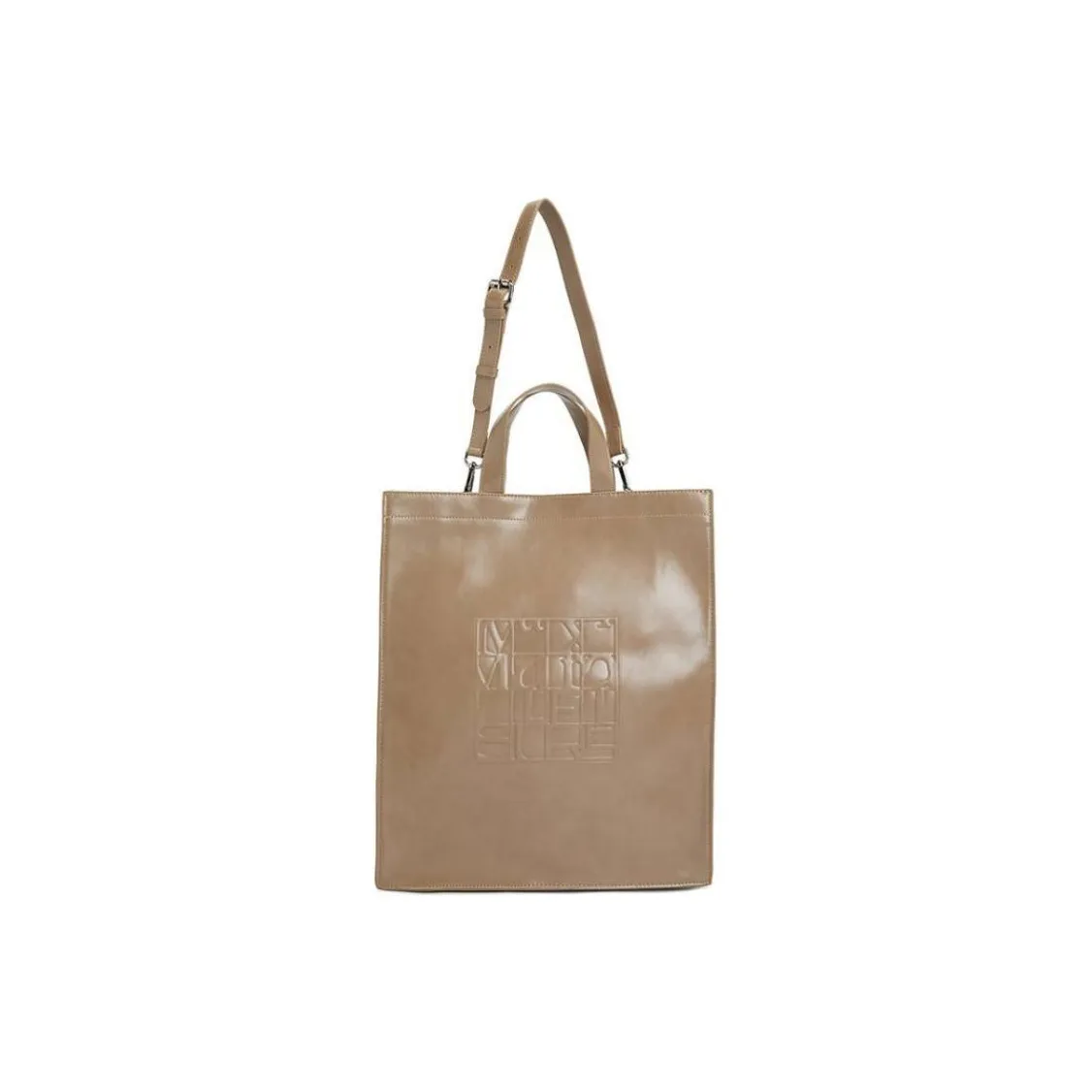 MaxMara Polyester Tote Bag, Shopping Bag, Shoulder Bag, Handbag Women's Beige Brown