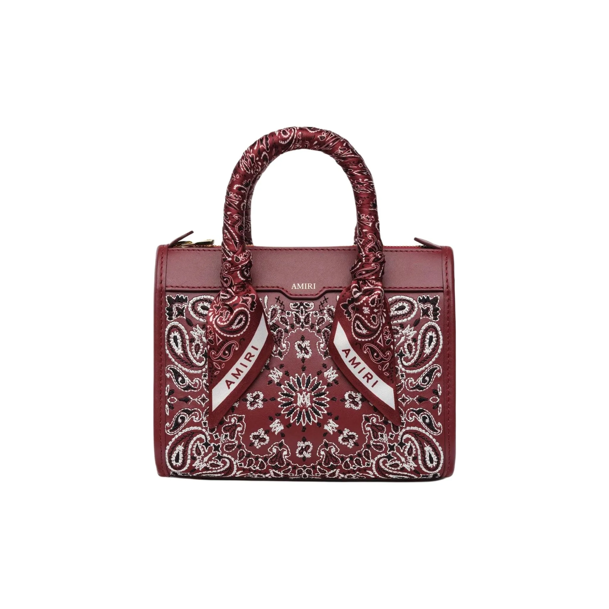 AMIRI Leather One Shoulder Handbags Micro Women's Deep Red
