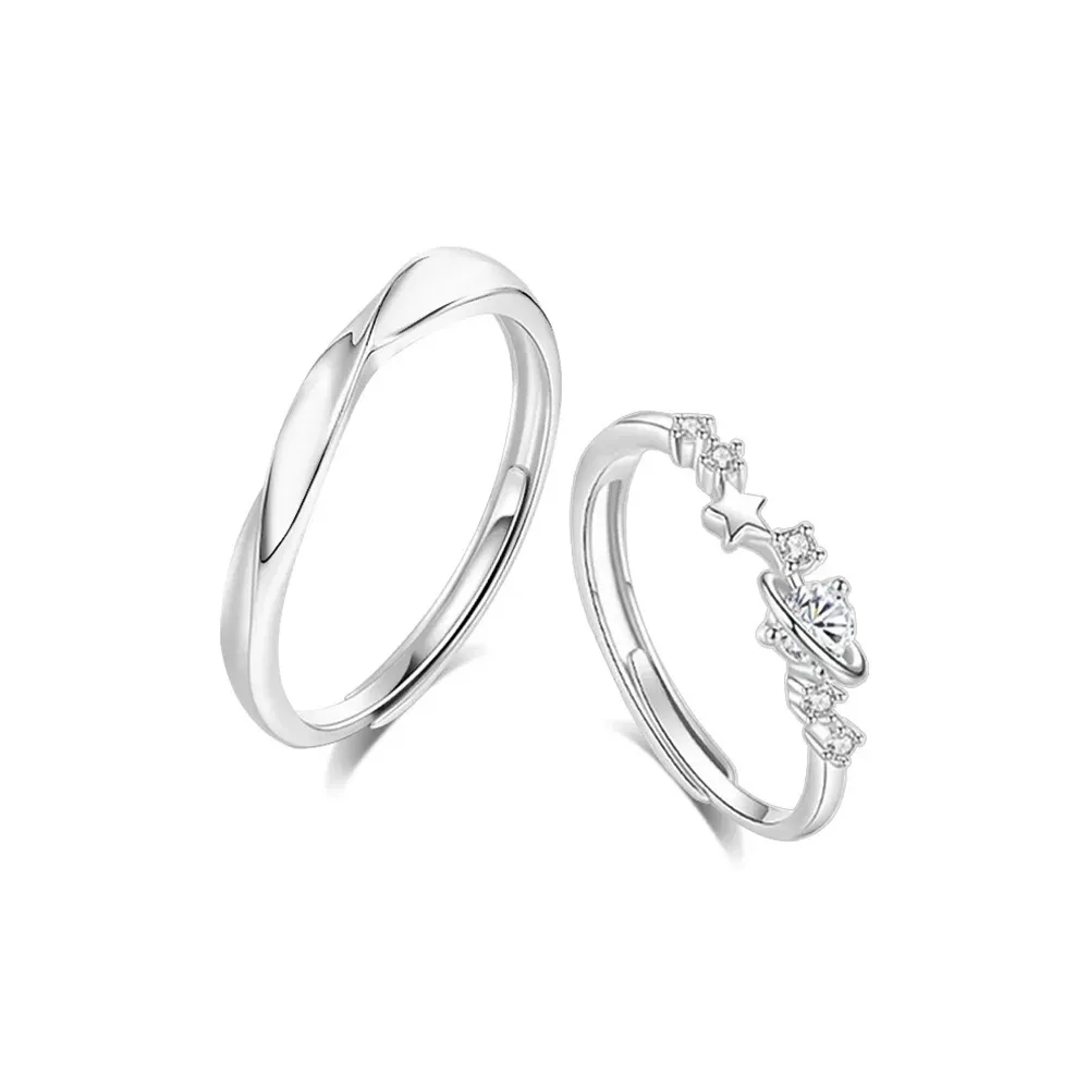 LUCA Sterling Silver Rings Unisex Anniversary Birthday Gift Gift Box
