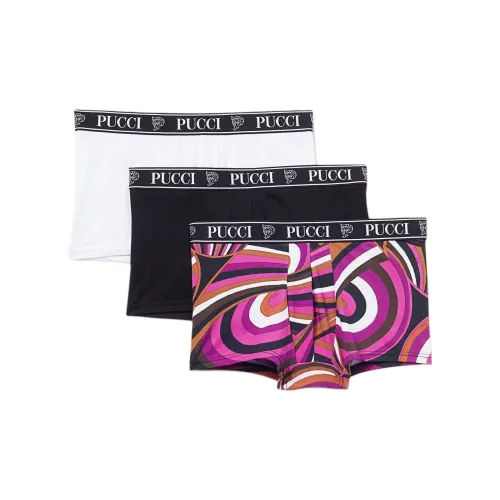 EMILIO PUCCI 3 шт Белый+Черный+Многоцветный Мужские Трусы