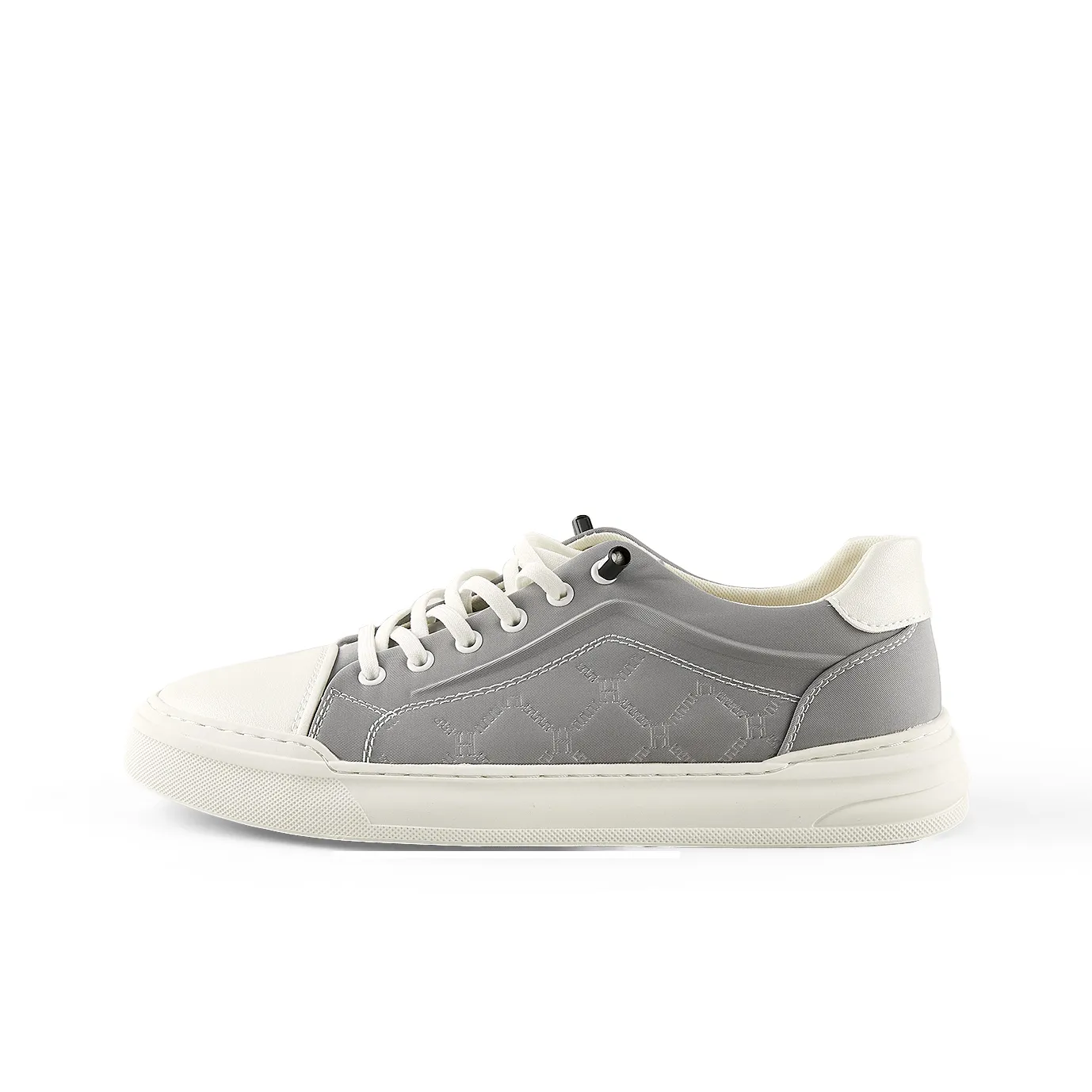 HLA Round Tip Lace Up Comfortable And Breathable Cloud Like Insole Durable Fashion Contrast Casual Shoes For Men