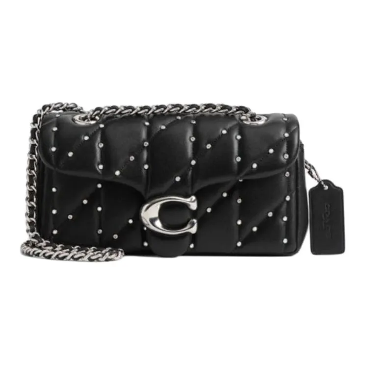 COACH Tabby Sheepskin Crossbody Bag Shoulder Bag Small Women's Black