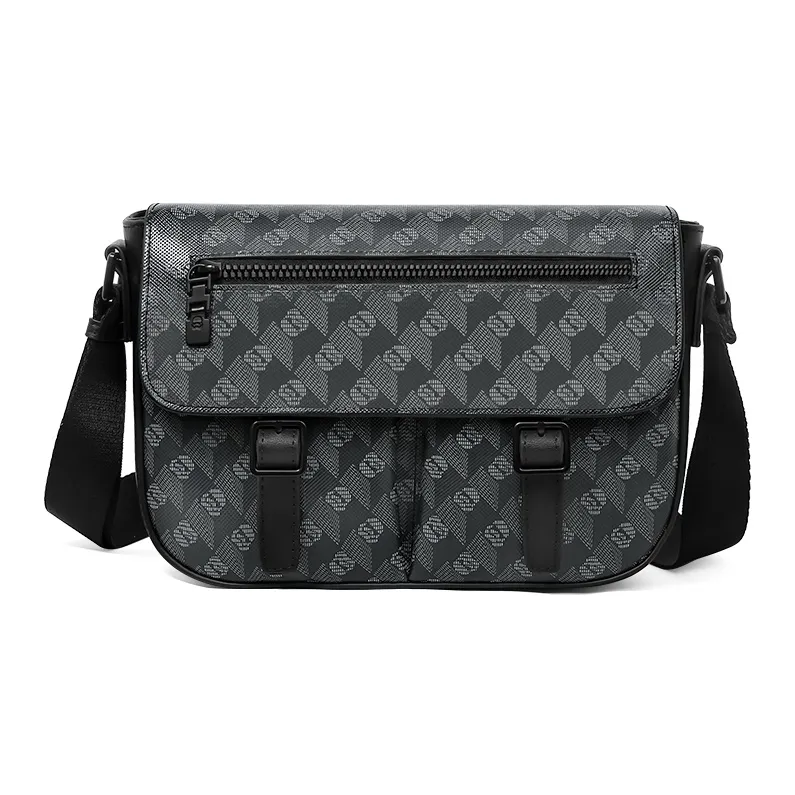 GUDI ПВХ Сумка через плечо Унисекс Черная