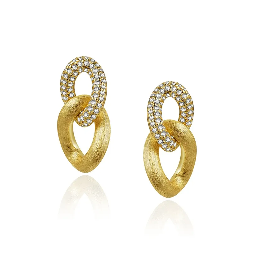FUNNXI S925 Silver Stud Earrings Women's Gold