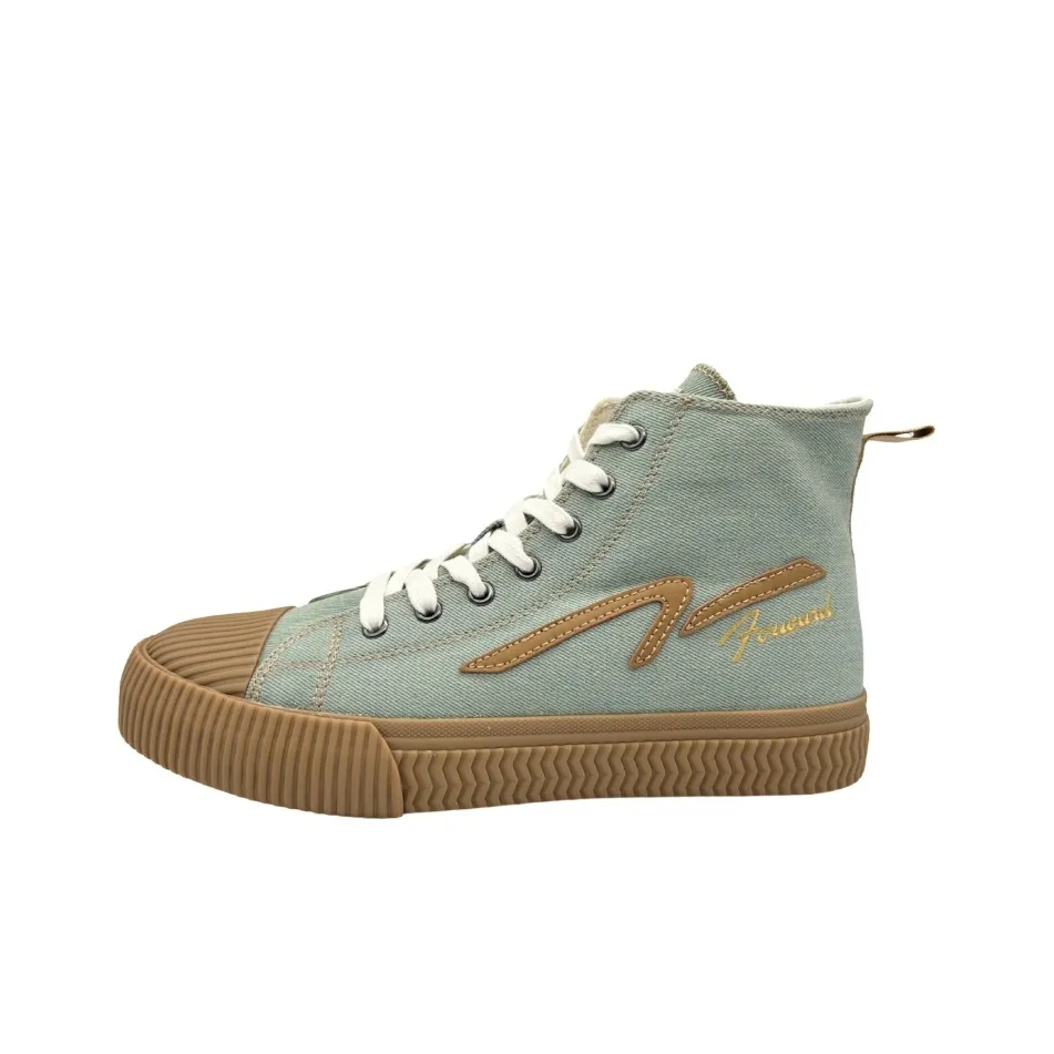 QIANJIN Классический Ретро Высокие Кроссовки для скейтбординга Мужские Светло-Синие