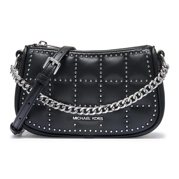 MICHAEL KORS CARMELA Искусственная кожа Сумка через плечо седельная сумка маленькая женская черная