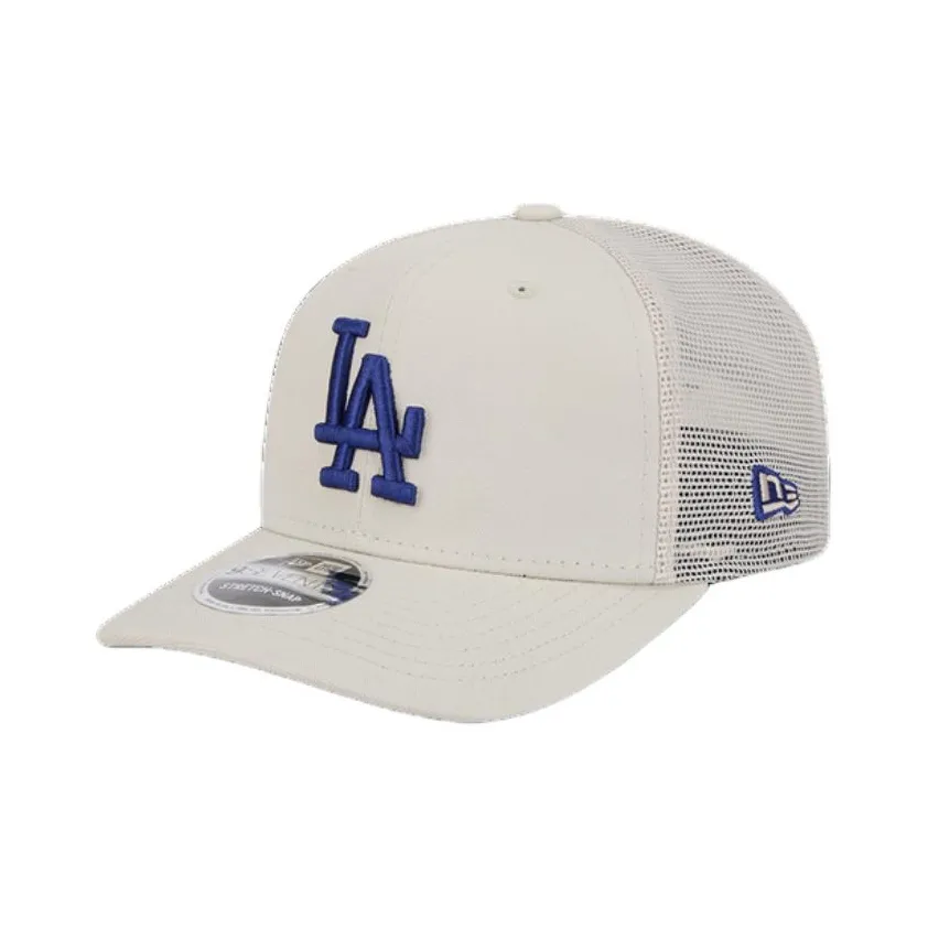 New Era Cotton Canvas Baseball Caps Unisex White
