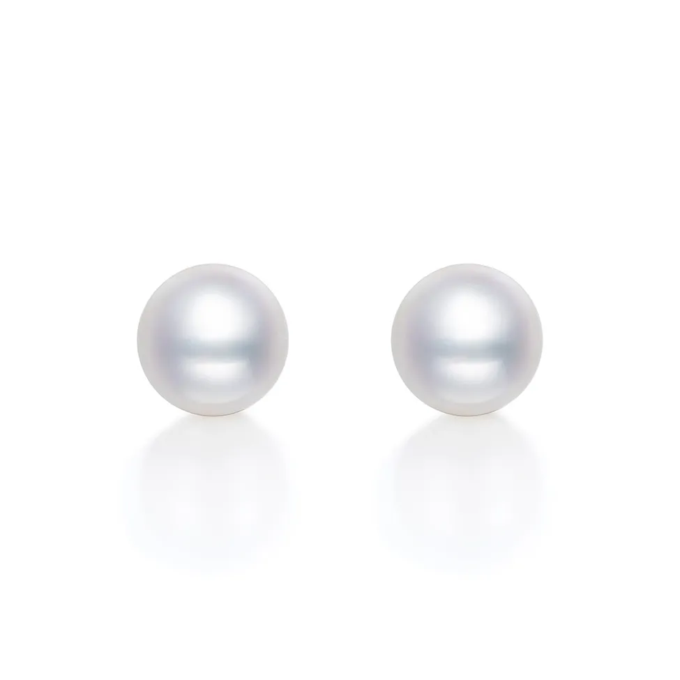 JINGUIFU Freshwater Pearl Stud Earrings Women's