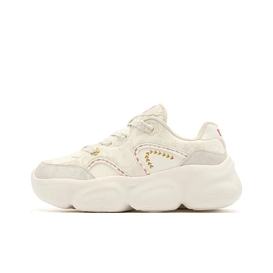 QIAODAN Elf Meow TD Легкий увеличивающий высоту термический низкий топ кэжуал женский бежевый