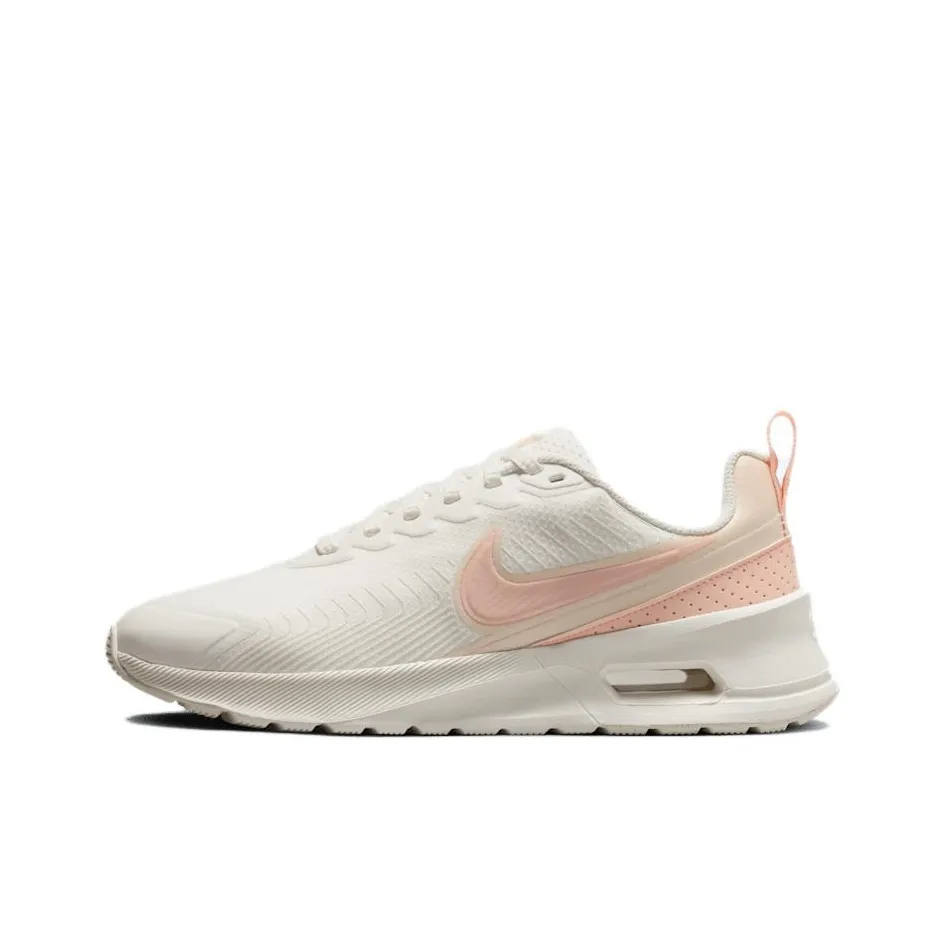 Nike Air Max Nuaxis Износостойкий и Легкий Низкий Топ Беговые кроссовки Женские Белые