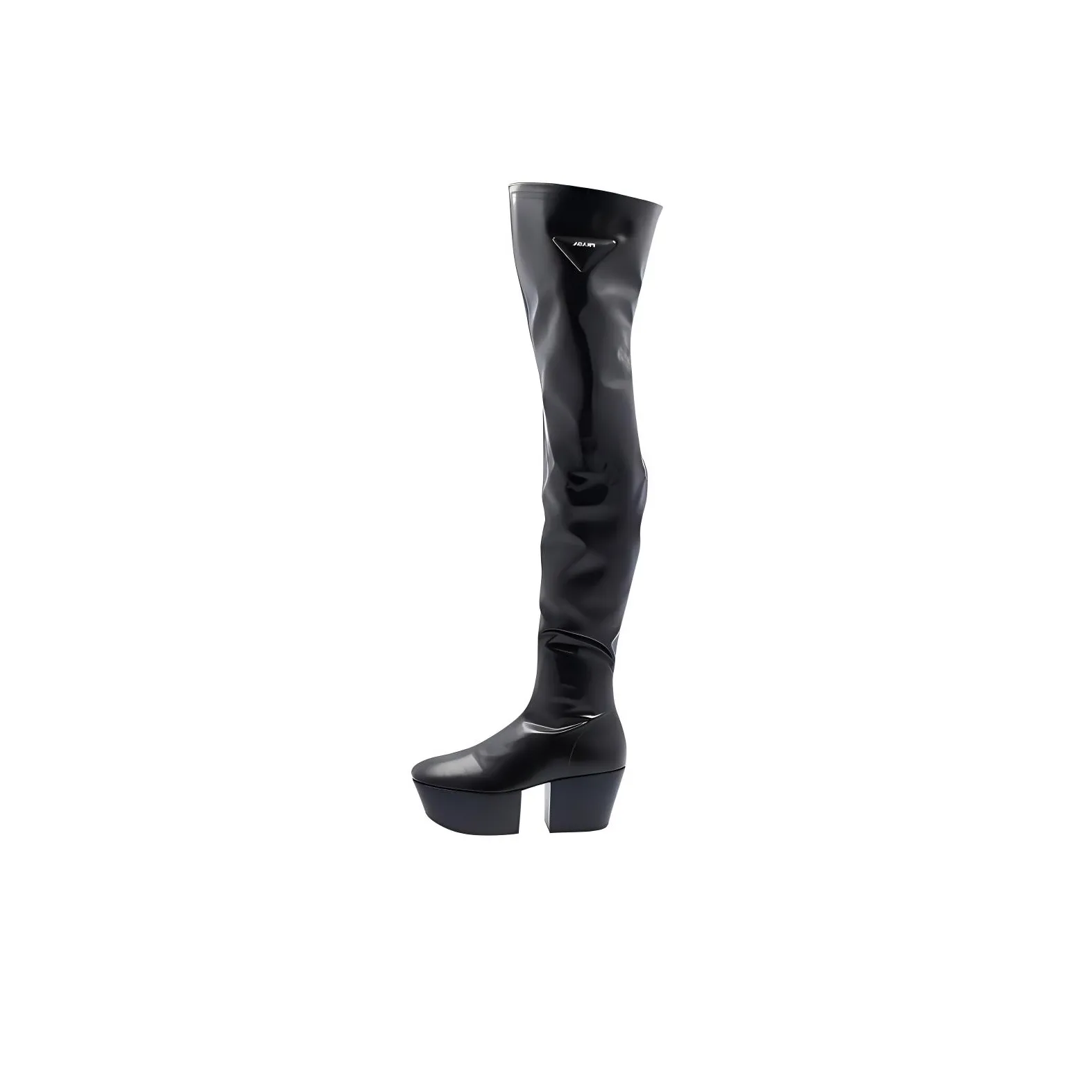 PRADA Knee high Boots Women's Black