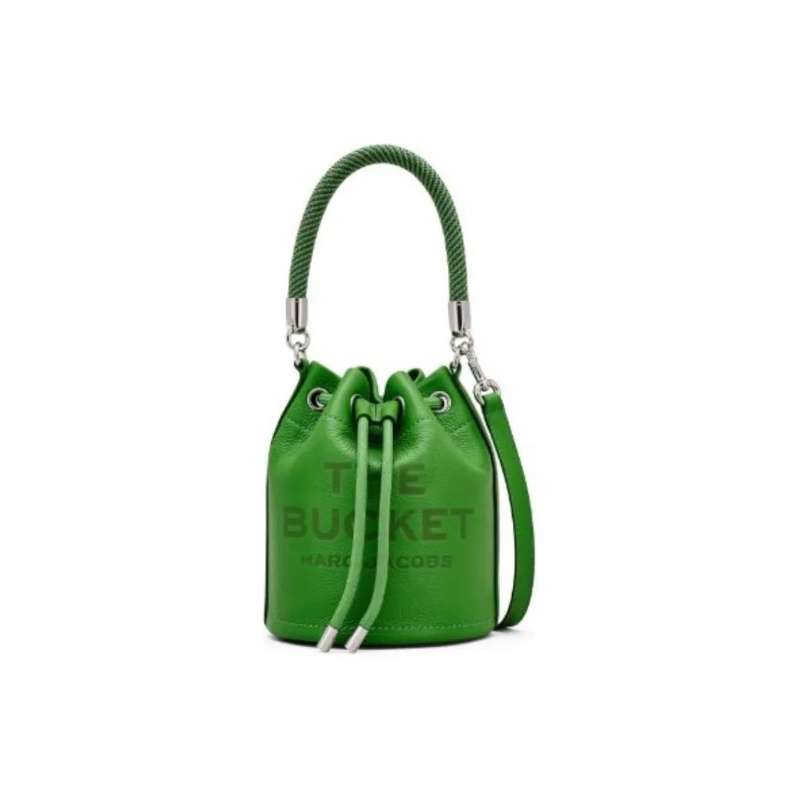 MARC JACOBS Leather Bucket Bag, Crossbody Handbag Regular Women's Kiwis Green