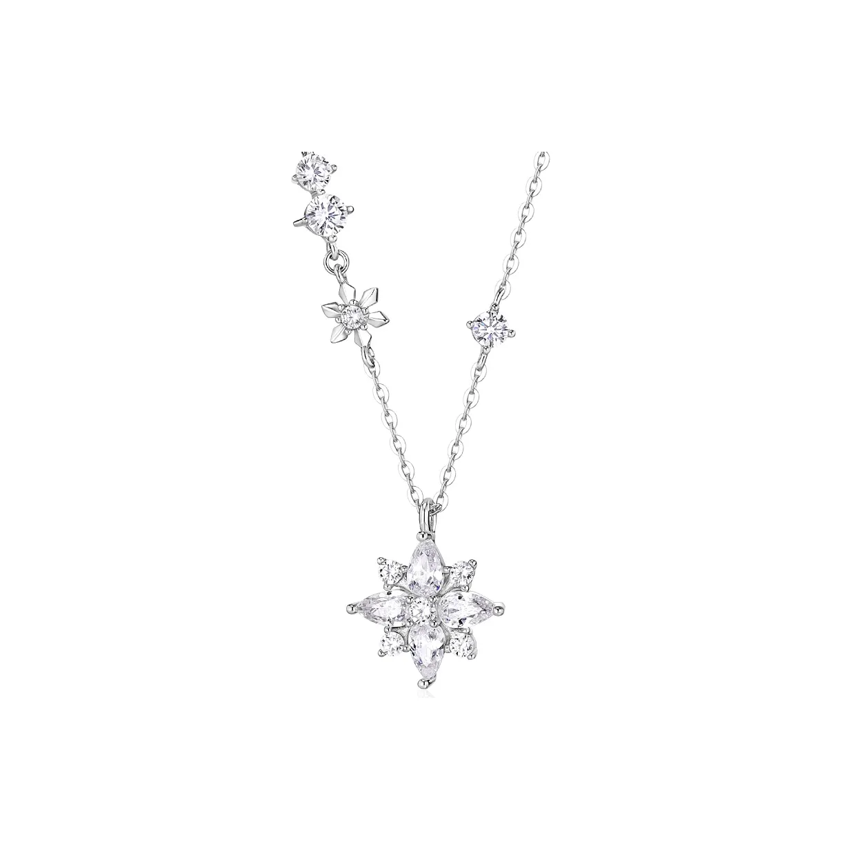 KADER 925 Sterling Silver Necklaces Women's Silver