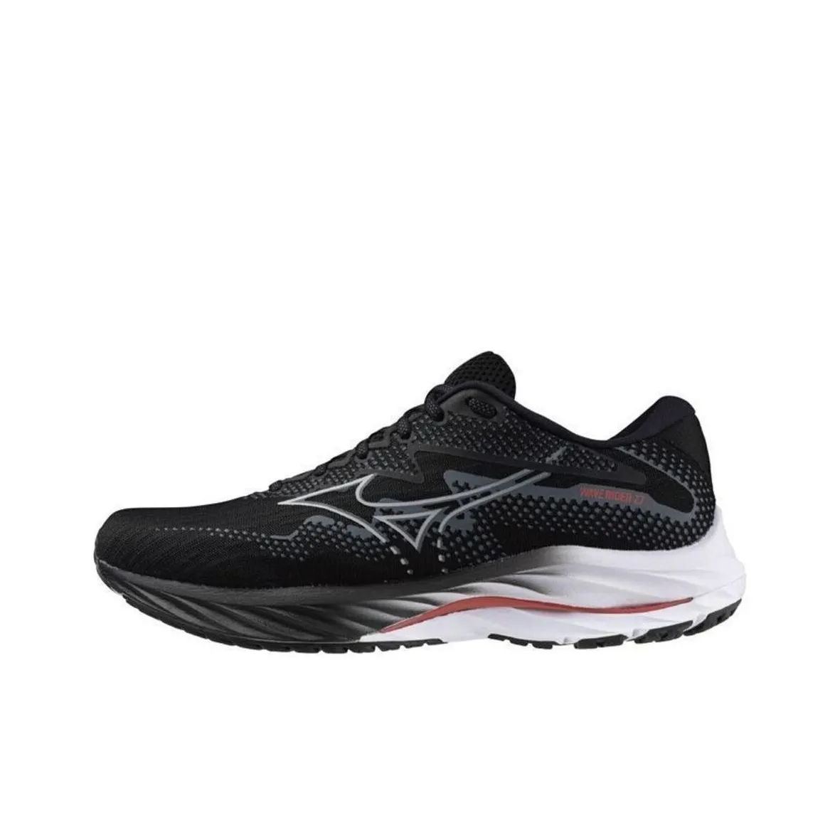 Mizuno Wave Rider 27 Super Wide 'Black Nickel Cayenne'