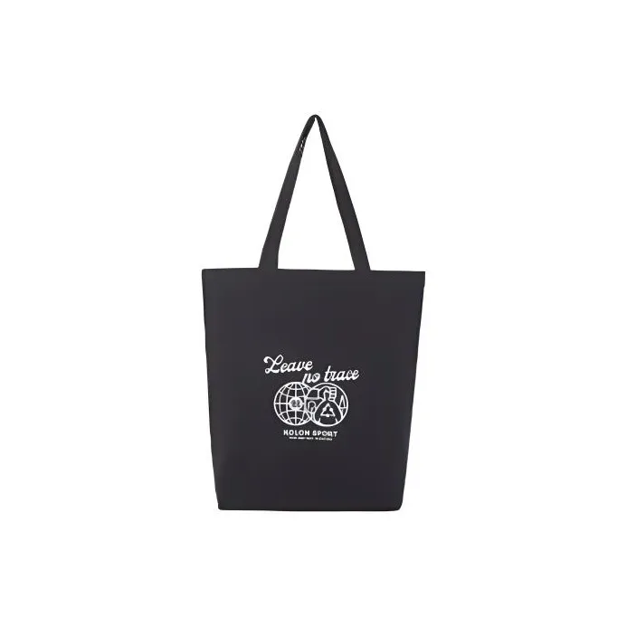 KOLON SPORT Cotton Tote Bag, Shopping Bag, Handbag, Shoulder Bag Regular Unisex Black