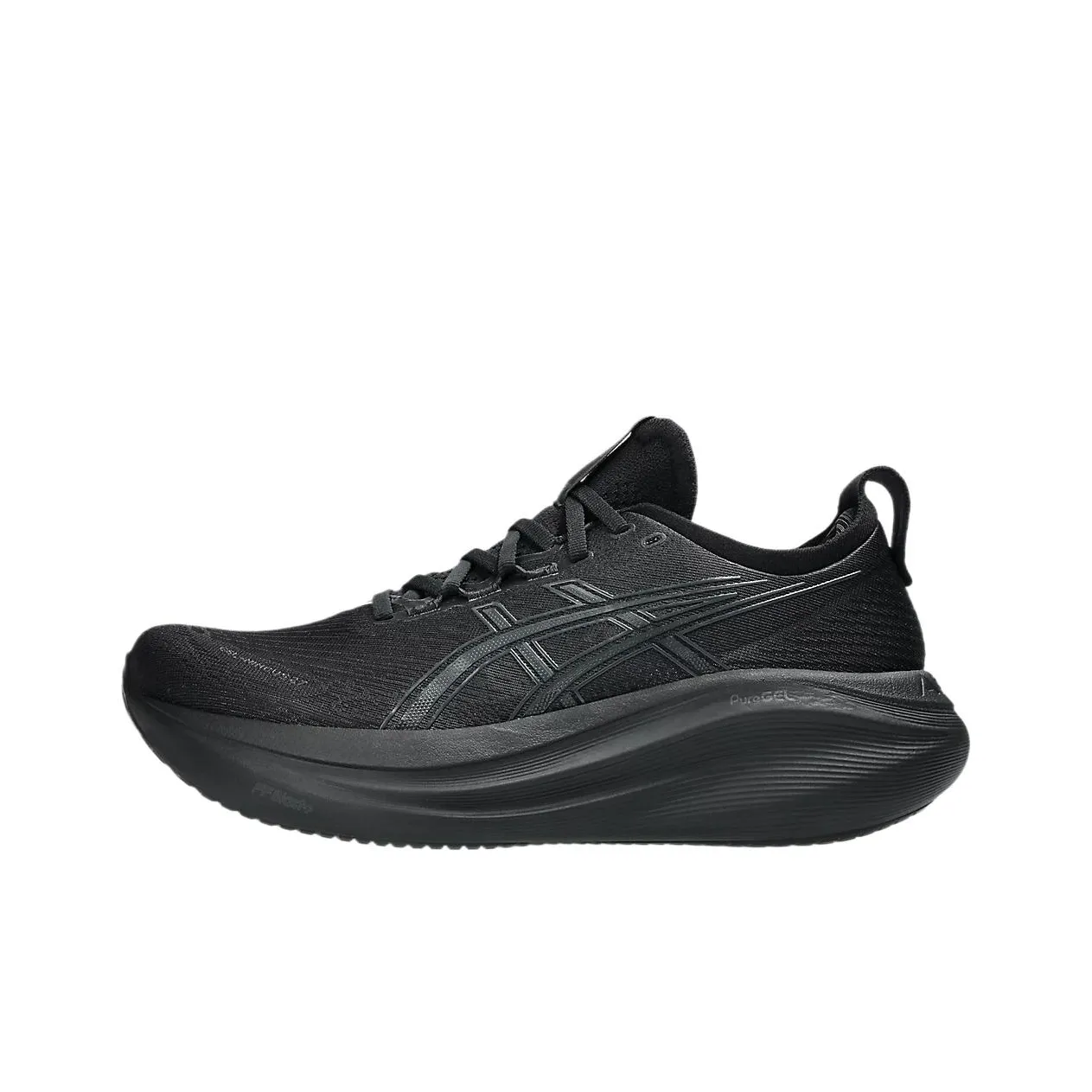Asics Anti Slip And Wear Resistant Lightweight Low Top Running Shoes Men's Black 2E Width
