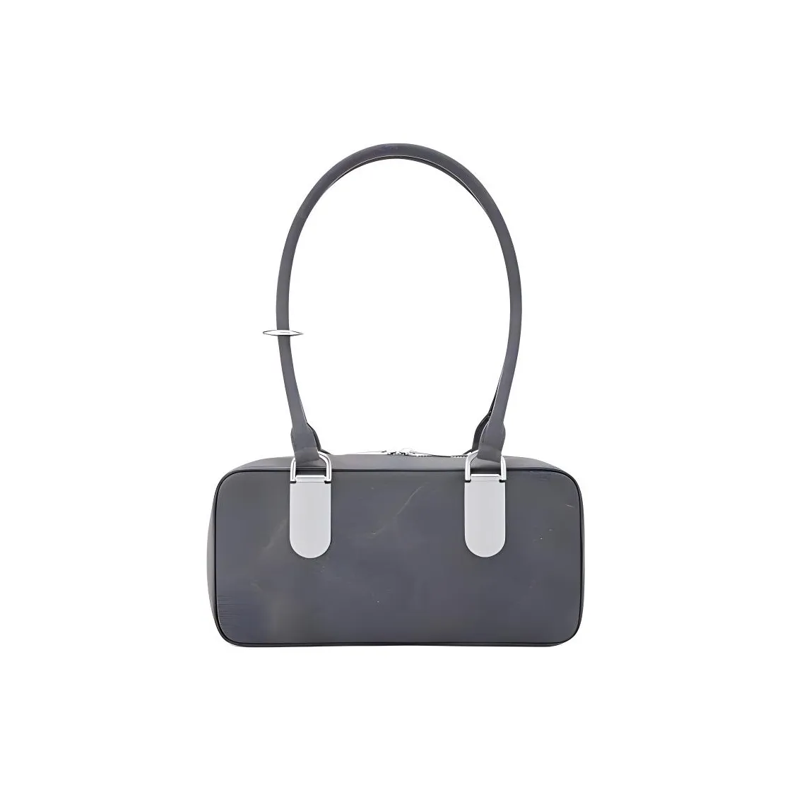 TAD FAB Ткань Длинный Ручка Бостон Сумка на плечо Средний Женские Темно-серый Деним