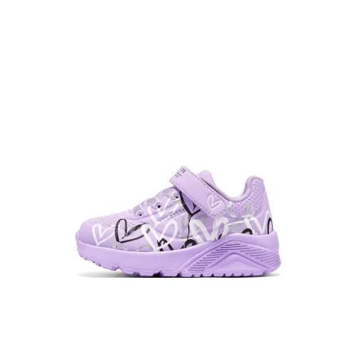 Skechers Kids Обувь для малышей Низкие кеды Лавандовый Многоцветный Детская
