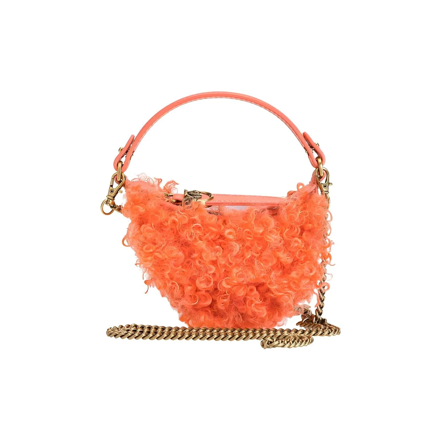 PINKO Кожа Детали Через плечо Одно плечо Сумка Женские Оранжевый