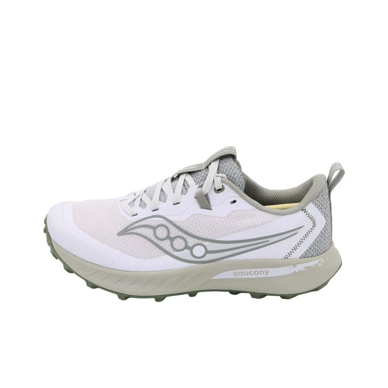Saucony Slip-resistant Abrasion-resistant Low Top Casual Running Shoes Men's Gray White Сaucony Противоскользящий Устойчивый к истиранию Низкий Топ Повседневные Беговые Кроссовки Мужские Серый Белый