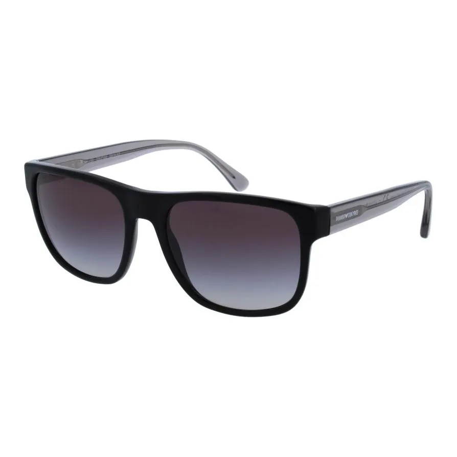 EMPORIO ARMANI Acetate Square Sunglasses Men's Black