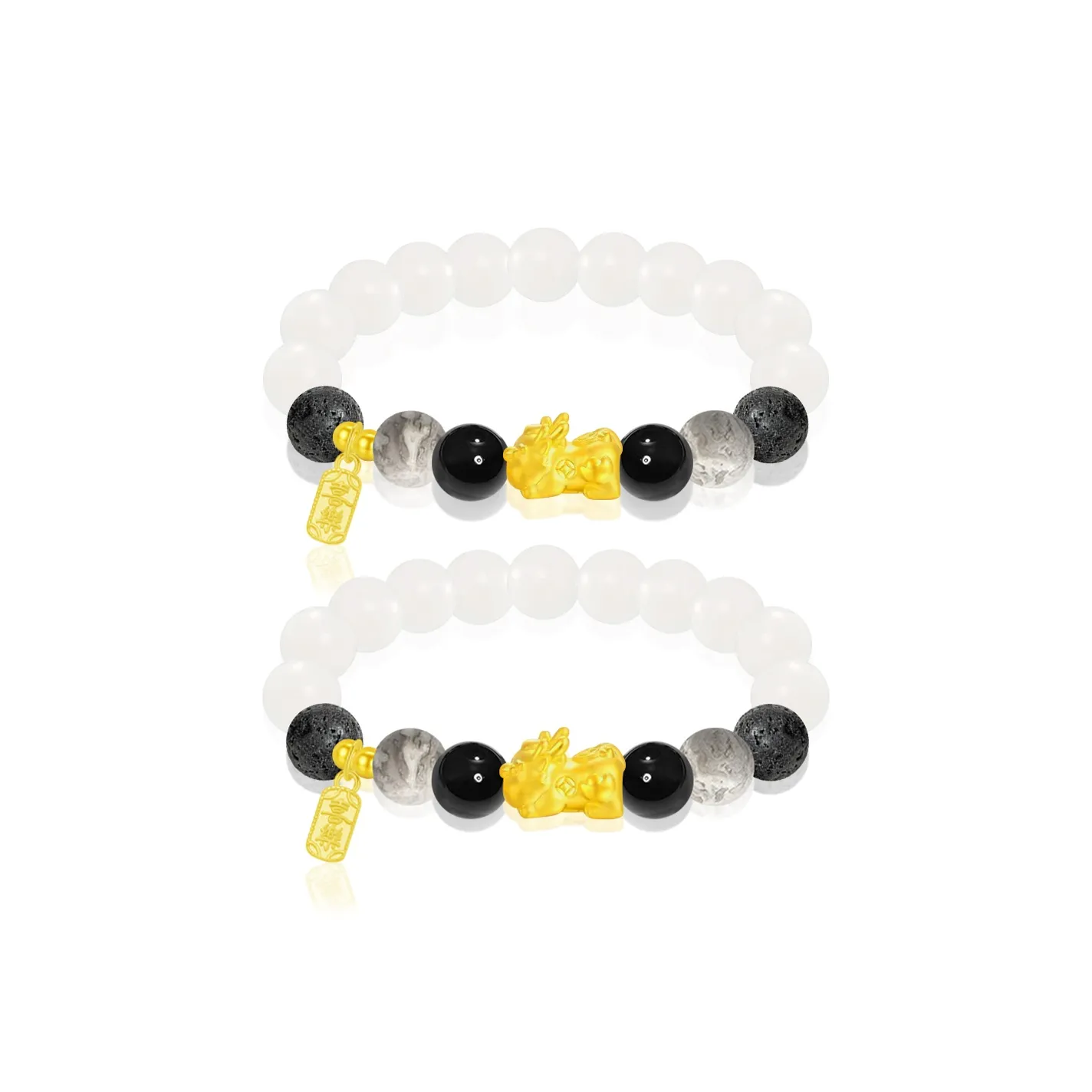 Cuz Strange Intention White Jade Bodhi Bracelets Unisex
