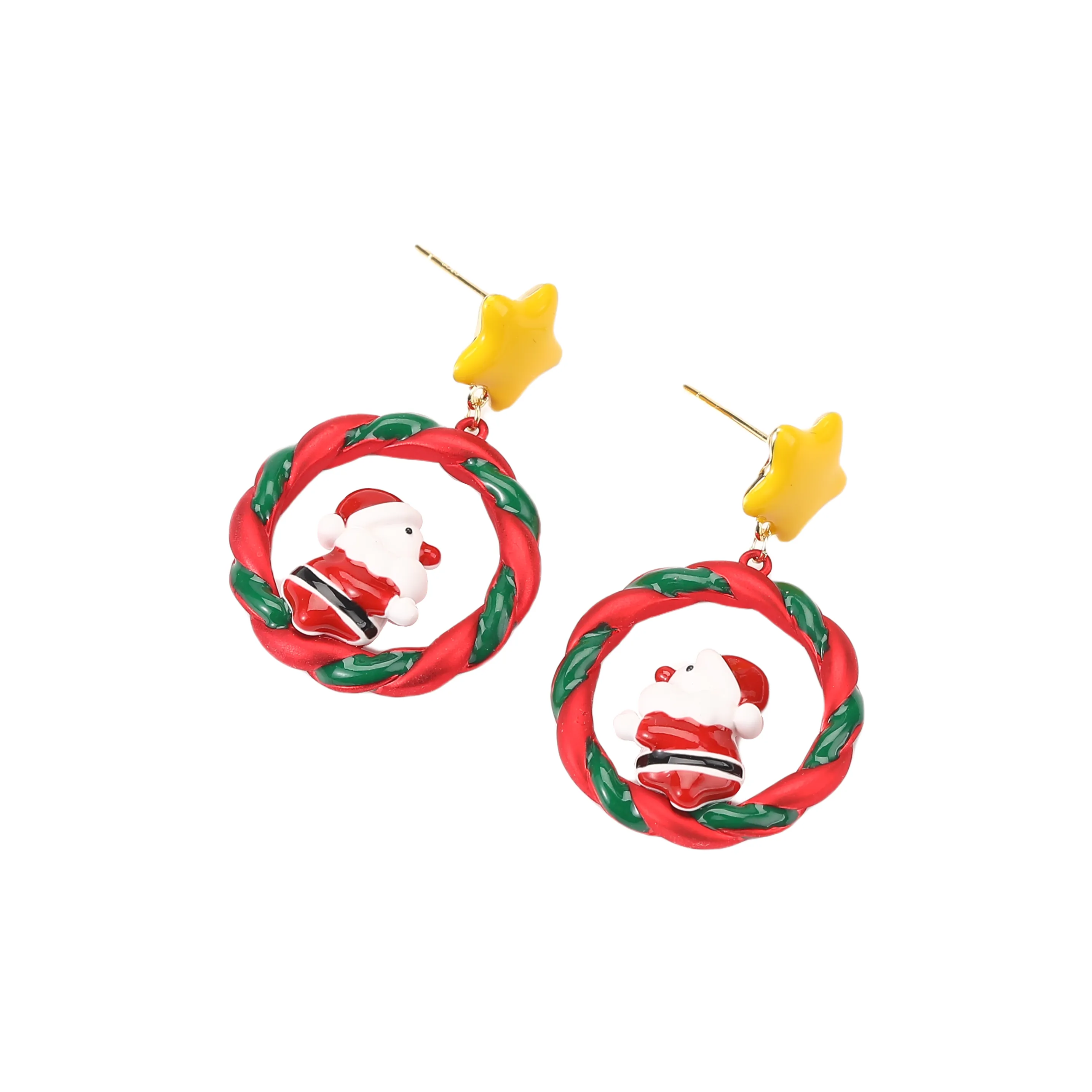 Vegetarian Alloy Stud Earrings Women's Red Вегетарианский сплав серьги-гвоздики женский красный