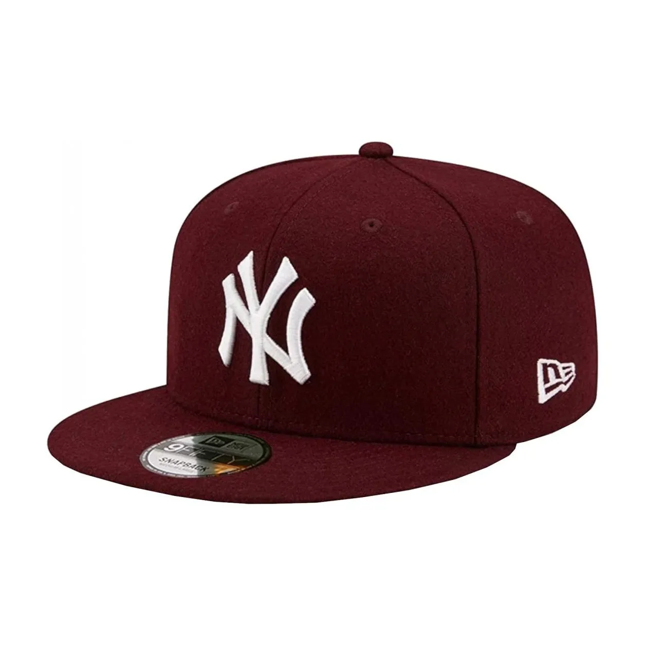 New Era Cotton Fabric Baseball Caps Unisex Burgundy
