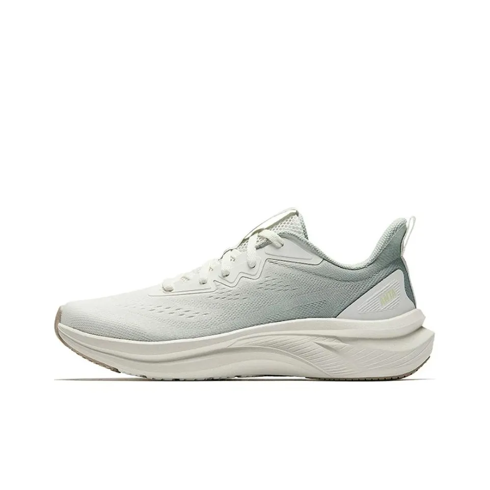 Anta Breathable Lightweight Low-Top Running Shoes Women's White Green