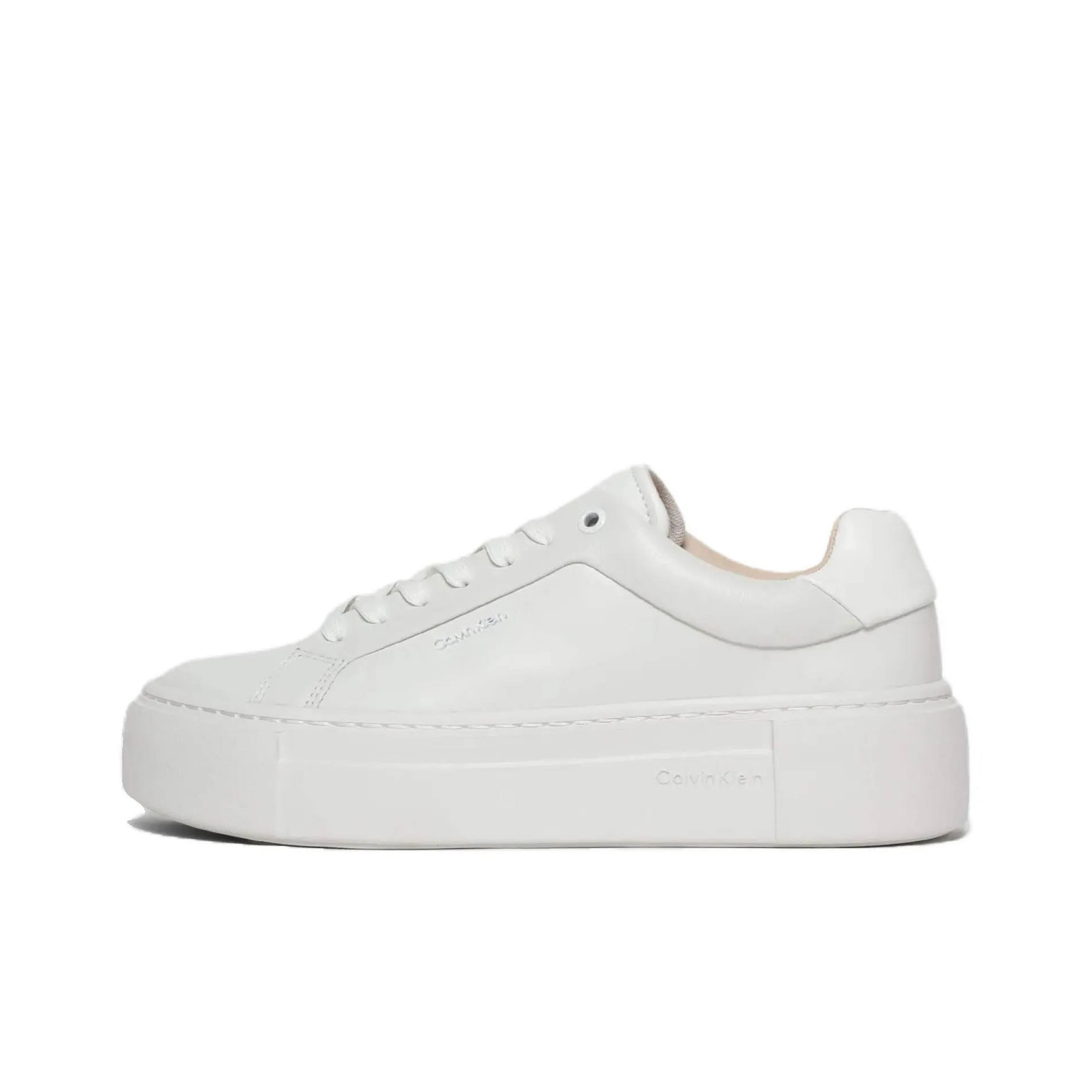 CALVIN KLEIN Low Top Skateboard Shoes Women's White
