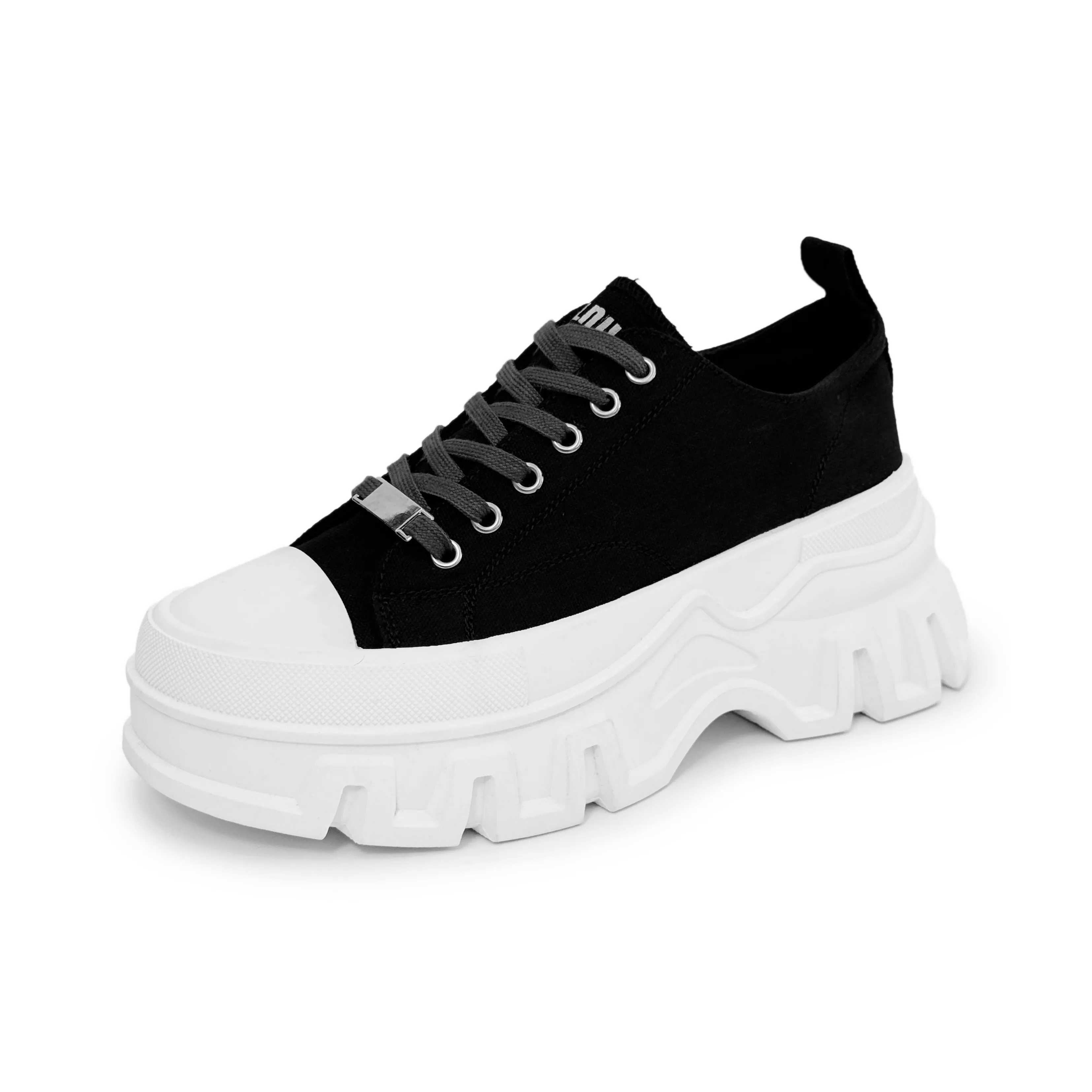 SLNU 3 Противоскользящие и Износостойкие визуально увеличивают рост Низкие кеды Унисекс Черный белый