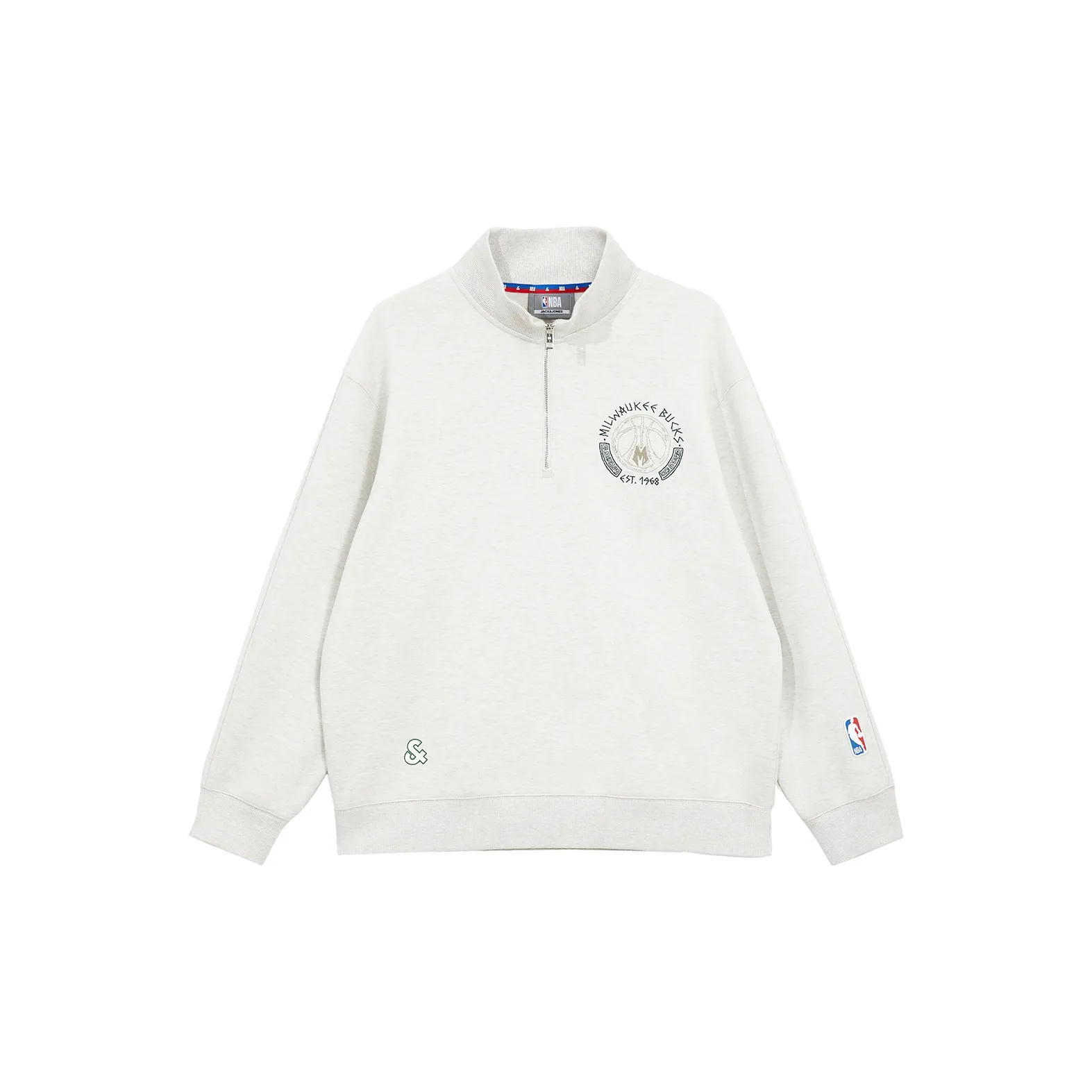 JACK JONES· Jack Jonesxnba Весна Толстовка Мужской Лаймово-серый Вересковый серый