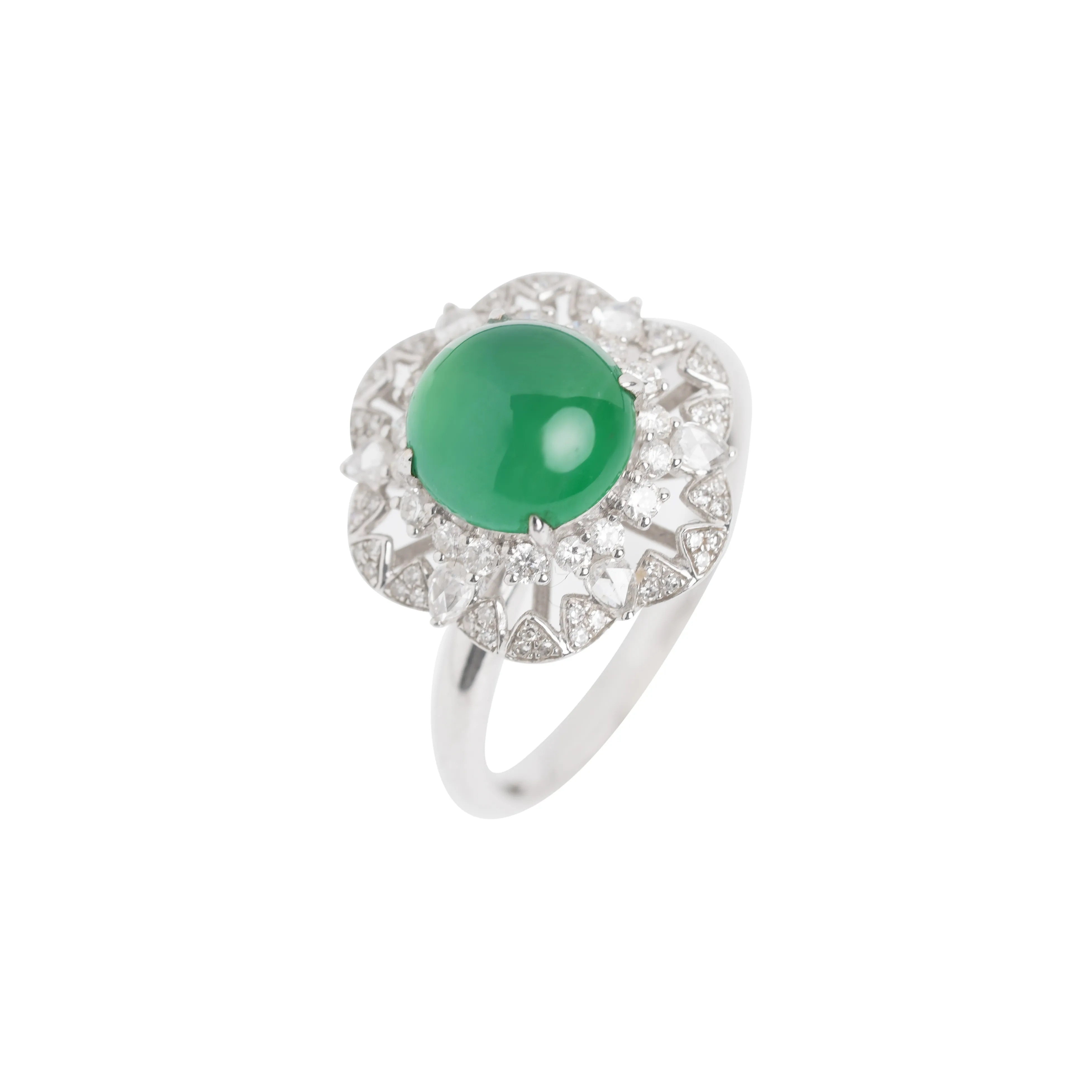 Clear Snow Ice Type Rings Women's