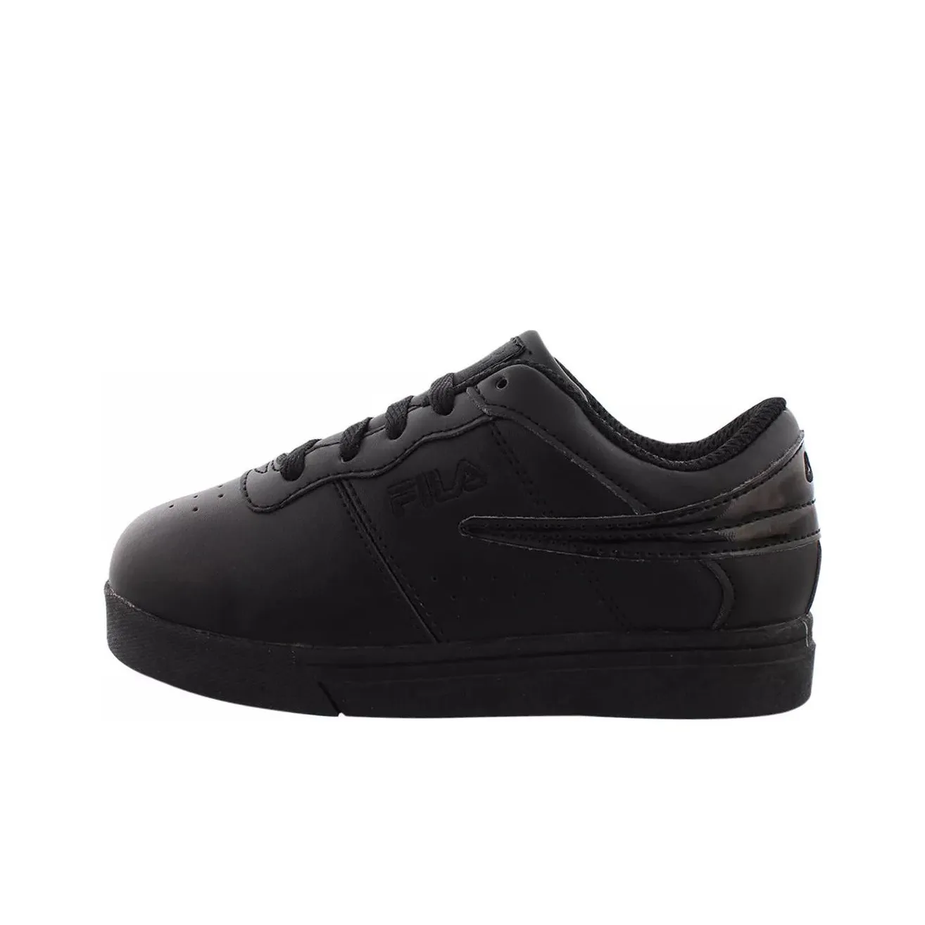 FILA Work Health Cushioning, Wear Resistant Low Top Skateboard Shoes Women's Black