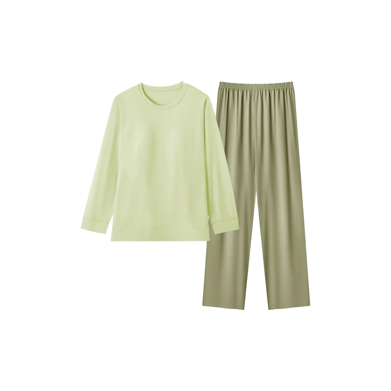 WANANNI Пижамный комплект Женский Полынь Зеленый + Умбра Зеленый